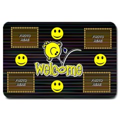 Large Smiley Welcome Mat - Large Doormat