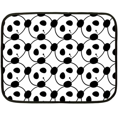 Panda By Divad Brown 35 x27  Blanket Front