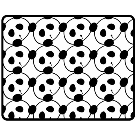Panda By Divad Brown 60 x50  Blanket Front