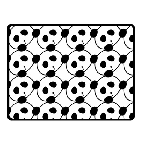 Panda By Divad Brown 45 x34  Blanket Front