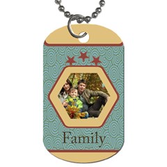 family - Dog Tag (One Side)