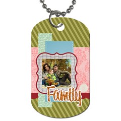 family - Dog Tag (One Side)