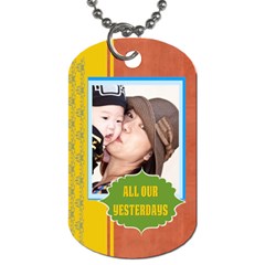 family - Dog Tag (One Side)