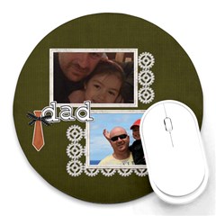 Mousepad : Dad 4 - Round Mousepad