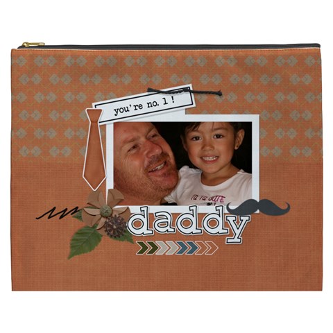 Cosmetic Bag (xxxl) : Dad 1 By Jennyl Front