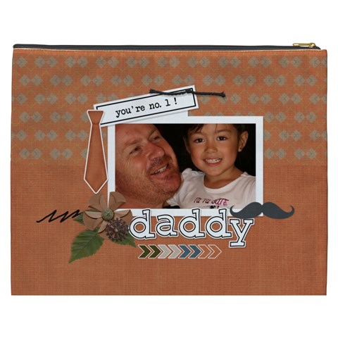 Cosmetic Bag (xxxl) : Dad 1 By Jennyl Back