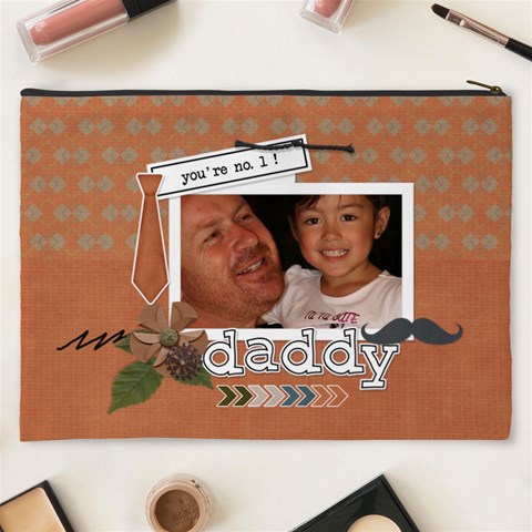 Cosmetic Bag (xxxl) : Dad 1 By Jennyl Back