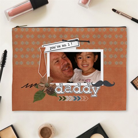 Cosmetic Bag (xl) : Dad 1 By Jennyl Front