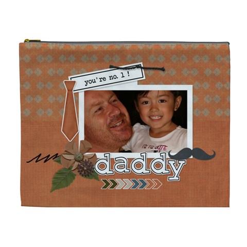 Cosmetic Bag (xl) : Dad 1 By Jennyl Front