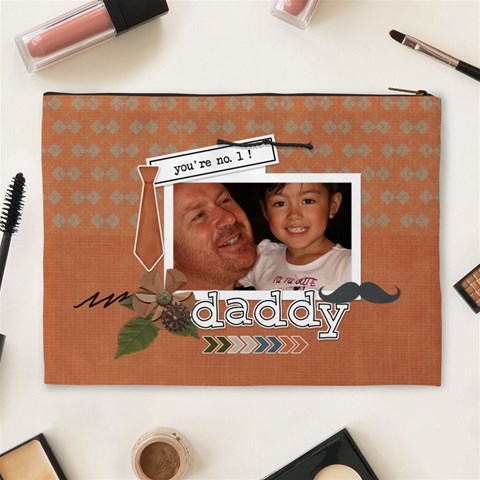 Cosmetic Bag (xl) : Dad 1 By Jennyl Back