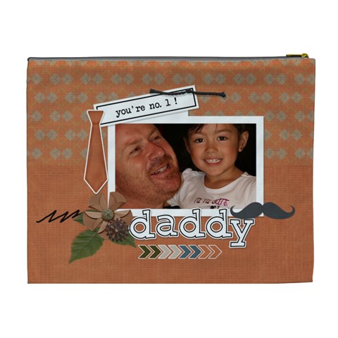 Cosmetic Bag (xl) : Dad 1 By Jennyl Back