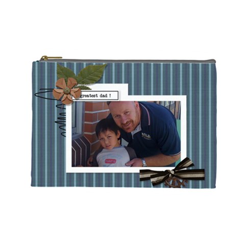 Cosmetic Bag (l) : Dad 3 By Jennyl Front