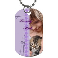 kids, easter - Dog Tag (One Side)