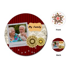 family - Playing Cards Single Design (Round)