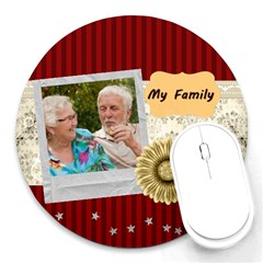 family - Round Mousepad