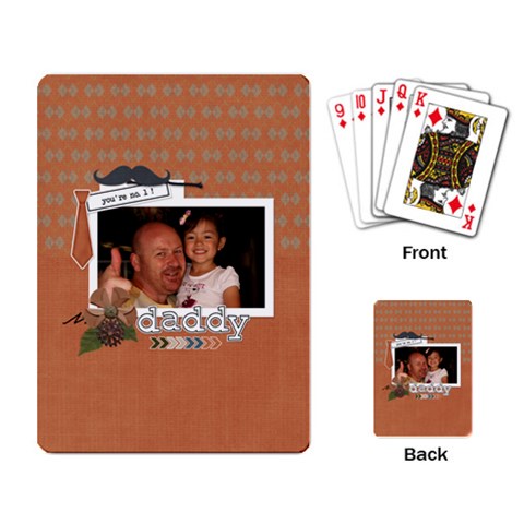 Playing Cards: No  1 Dad By Jennyl Back