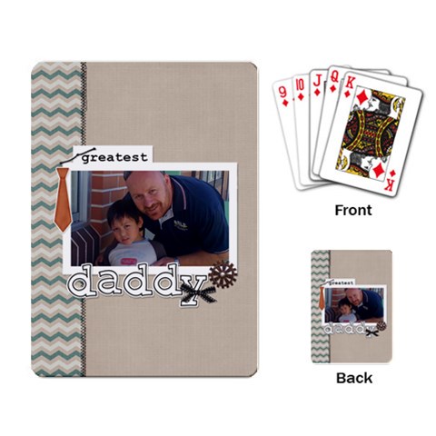 Playing Cards: Greatest Daddy By Jennyl Back