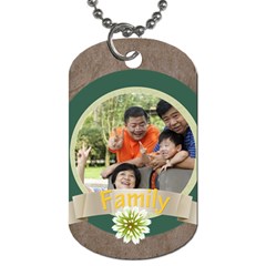 family - Dog Tag (One Side)