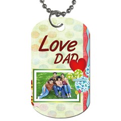 fathers day - Dog Tag (Two Sides)