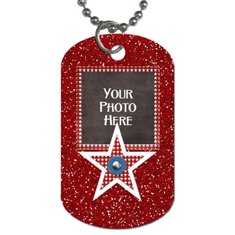 Celebrate America 2 Side Dog Tag 1 By Lisa Minor Front