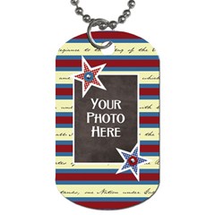 Celebrate America 2 side dog tag 3 - Dog Tag (Two Sides)