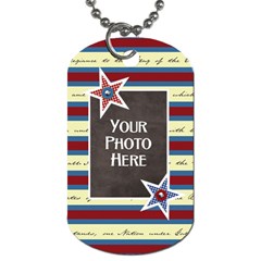 Celebrate America 2 side dog tag 3 - Dog Tag (Two Sides)