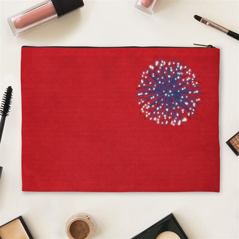 Celebrate America Xl Cosmetic Bag By Lisa Minor Back