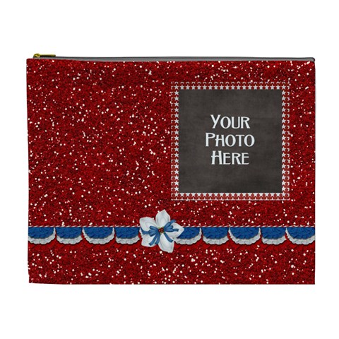 Celebrate America Xl Cosmetic Bag 3 By Lisa Minor Front
