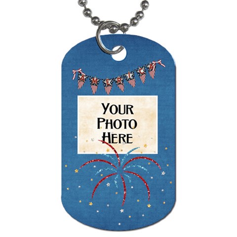 Celebrate America Dog Tag 4 By Lisa Minor Front