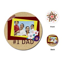 fathers day - Playing Cards Single Design (Round)