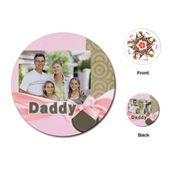 fathers day - Playing Cards Single Design (Round)