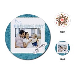 fathers day - Playing Cards Single Design (Round)