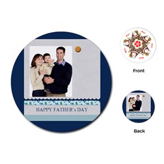 fathers day - Playing Cards Single Design (Round)