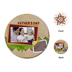 fathers day - Playing Cards Single Design (Round)