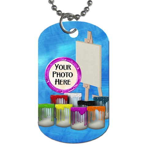 Artist Dog Tag 2 Sided 1 By Lisa Minor Front
