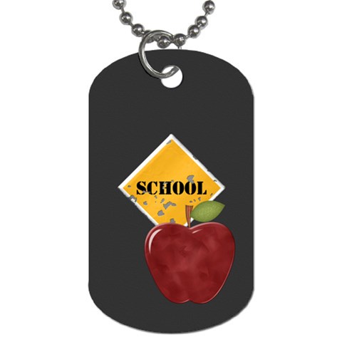 Teacher 2 Sided Dog Tag 2 By Lisa Minor Back