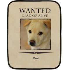 wanted - Two Sides Fleece Blanket (Mini)