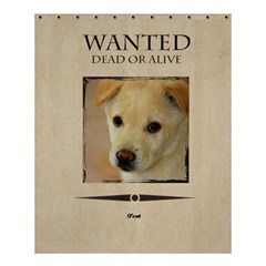 wanted - Shower Curtain 60  x 72  (Medium)