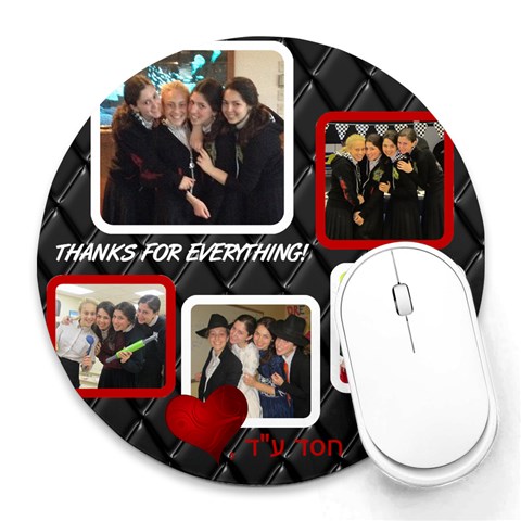 Mousepad By Racheli 8 x8  Round Mousepad - 1