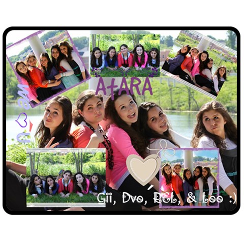Atars Pres By Sara Leah 60 x50  Blanket Front