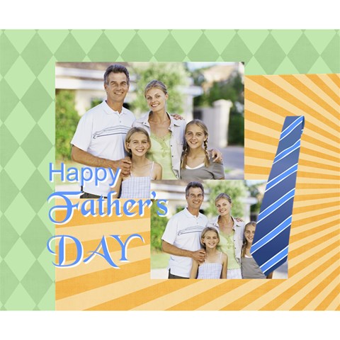 Fathers Day, Dad, Stong, Number 1, Family, Happy, Love, Thank You By Dad 14  x 11  x 1.5  Stretched Canvas
