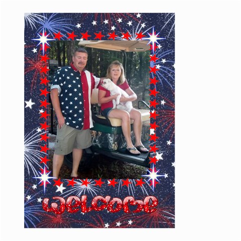 Patriotic Welcome Flag, Large By Joy Johns Front