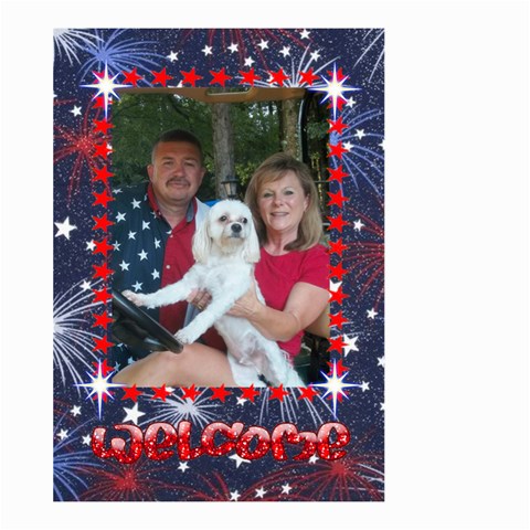 Patriotic Welcome Flag, Large By Joy Johns Back