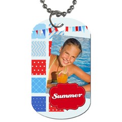 summer - Dog Tag (One Side)