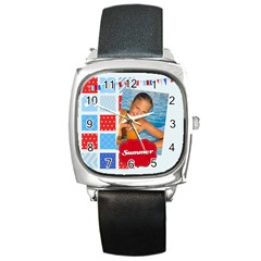 summer - Square Metal Watch