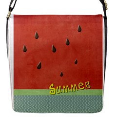 WATERMELON - Flap Closure Messenger Bag (S)