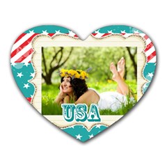 usa - Heart Mousepad