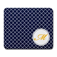 Mousepad_Quatrefoil - Monogram1 - Large Mousepad