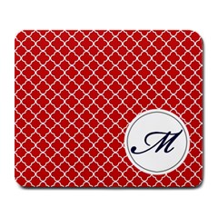 Mousepad_Quatrefoil - Monogram2 - Large Mousepad