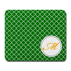 Mousepad_Quatrefoil - Monogram3 - Large Mousepad